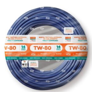 CABLE AWG N°14"X80°TW INDECO