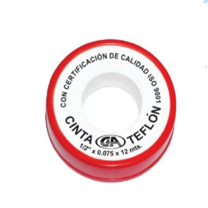 CINTA TEFLON ROJO 1/2"X10MT CEA (200)
