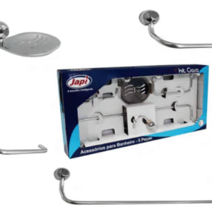 ACCESORIO P/BAÑO 5PZS ALUMINIO JAPI(06)
