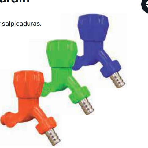 CAÑO JARDIN PVC C/PERILLA COLORES CEA (240)