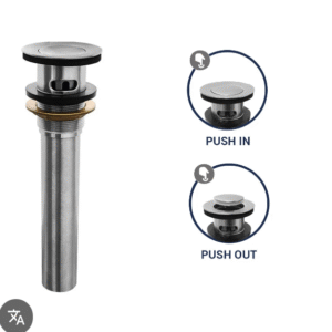 DESAGUE PUSH OVALIN C/REBOSE CROM VENICE