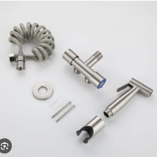 DUCHA BIDET PASO C/MANGUERA Y DESVIADOR SATINADO APACHE