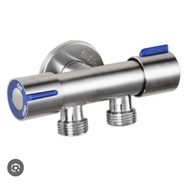 VALVULA ANGULAR DOBLE PERILLA CROM APACHE