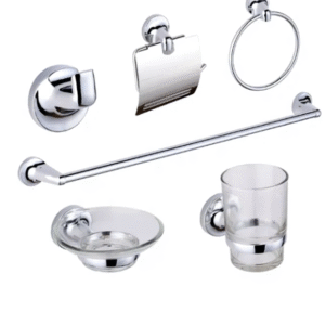 SET  BAÑO X 6PZAS CROM. METAL SHINE APACHE
