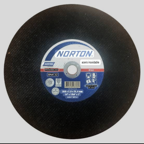 DISCO CORTE FIERRO 14" (TRONZADORA) NORTON (10)