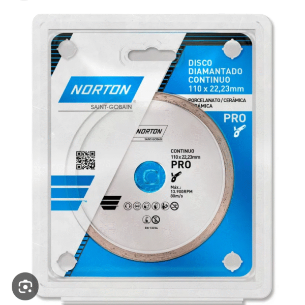 DISCO DIAMANTADO 4" CONTINUO PROT NORTON