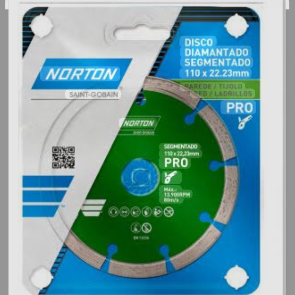 DISCO DIAMANTADO 4" SEMENG PROT NORTON