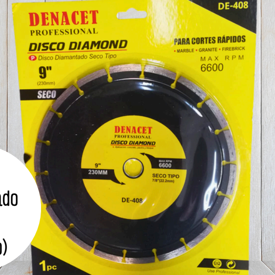 DISCO DIAMOND 4" SECO SEGMEN DENACET