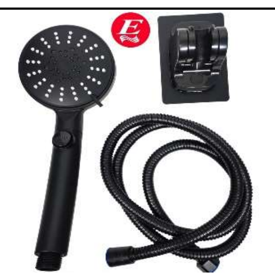 DUCHA TELEFONO 5 FUNCIONES ACUARIO  BLACK MATTE ECKOGRIF