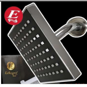 SALIDA DUCHA 6" CUADRADA NEGRO PESADO BLISTER ECKOGRIF