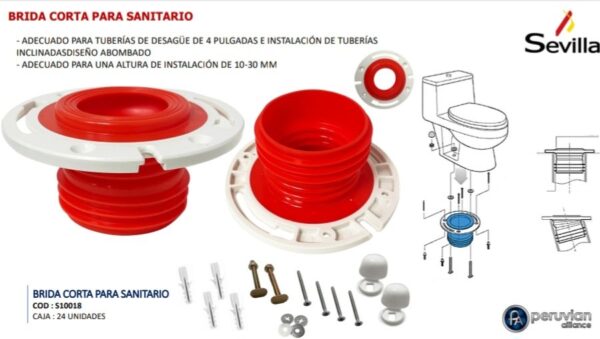 BRIDA FLEXIBLE CORTA  SEVILLA S10018