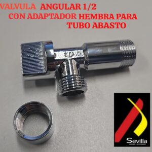 VALVULA ANGULAR 1/2" C/ADAPTADOR HEMBRA SEVILLA AP027-1T1