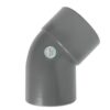 CODO PVC 4" X 45ª DESAGUE NICOLL (50)