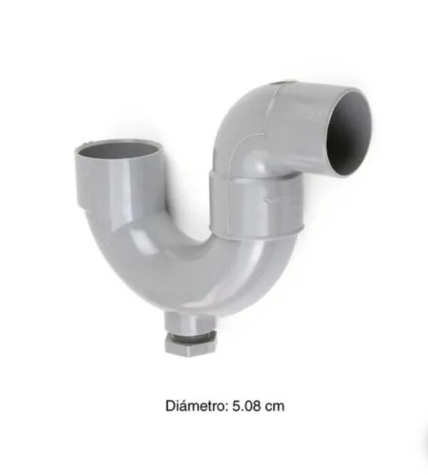 TRAMPA "P" 2 C/R  3/4 NICOLL GRIS