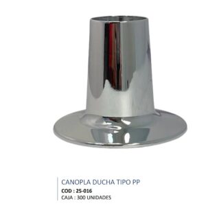CANOPLA GRANDE P/DUCHA CROM SEVILLA