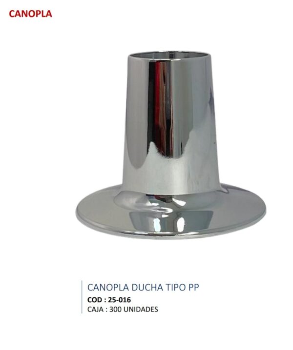 CANOPLA GRANDE P/DUCHA CROM SEVILLA