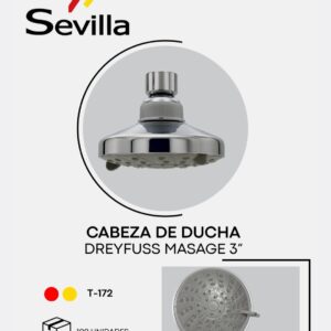 SALIDA DUCHA DREYFUSS 3" GRIS SEVILLA T172G