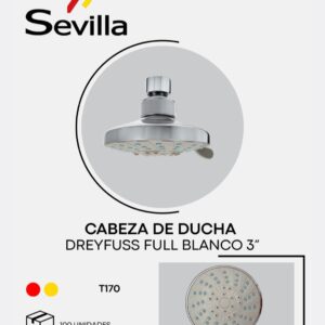 SALIDA DUCHA DREYFUSS 3" BLANCO SEVILLA T172B