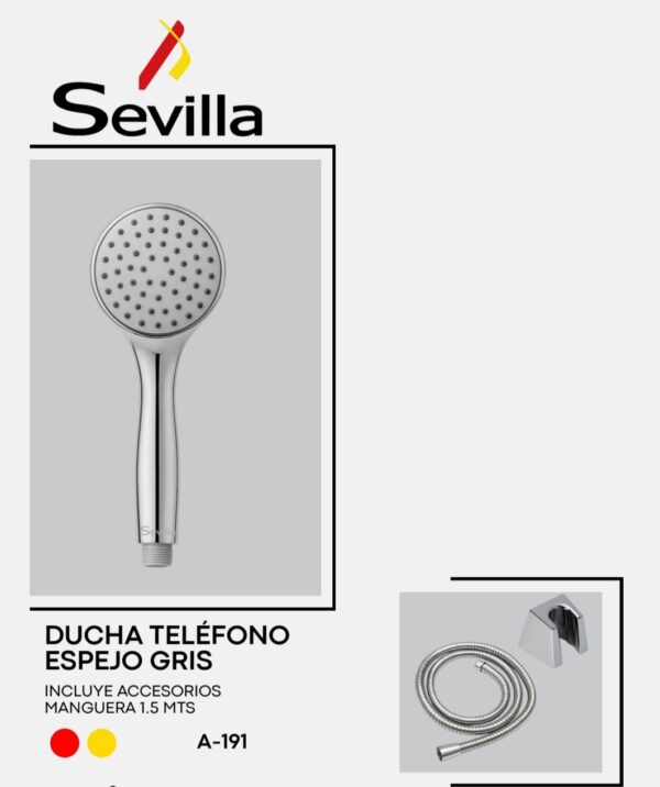 DUCHA TELEFONO ESPEJO GRIS A191 SEVILLA