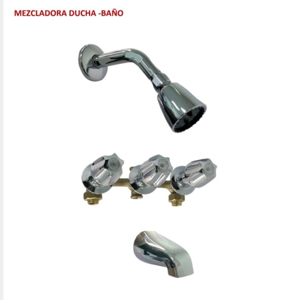 MEZCLADORA DUCHA TINA CROM SEVILLA