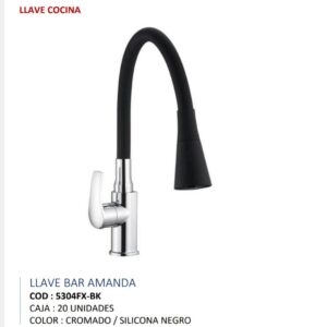 PICO MUEBLE FLEXIBLE NEGRO AMANDA SEVILLA 5304FX-BK