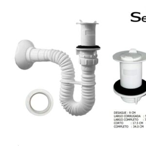 TRAMPA CORRUGADA 1 1/2- 1 1/4 C/DESAGUE SEVILLA