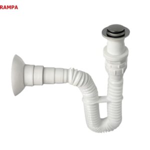 TRAMPA CORRUGADA C/DESAGUE PUSH CROM UNIVERSAL SEVILLA