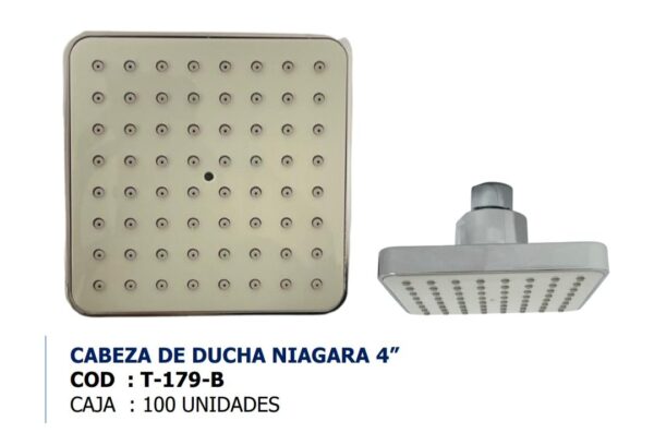SALIDA DUCHA NIAGARA CROM 4" SEVILLA T179B