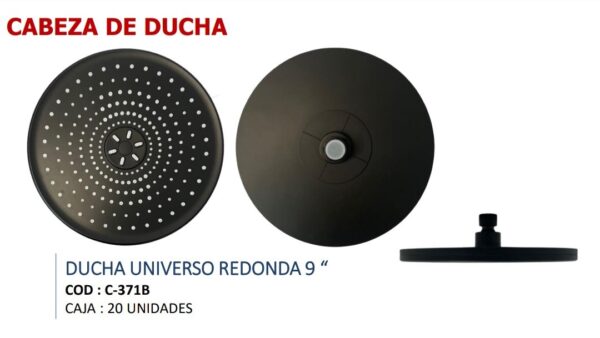 SALIDA DUCHA ESPAÑ. REDONDO UNIVERSO NEGRO SEVILLA