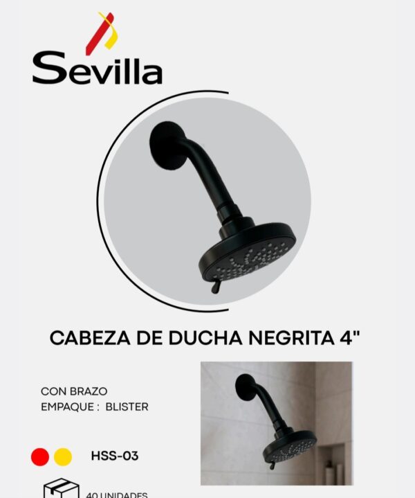SALIDA DUCHA NEGRITA BLISTER SEVILLA HSS03