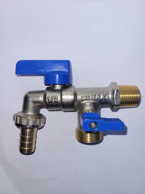 CAÑO JARDIN DOBLE SALIDA M/AZUL 1/2  VALMAX (06)