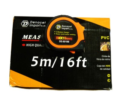 WINCHA PLASTICA COLOR 5MTS DENACET (120)