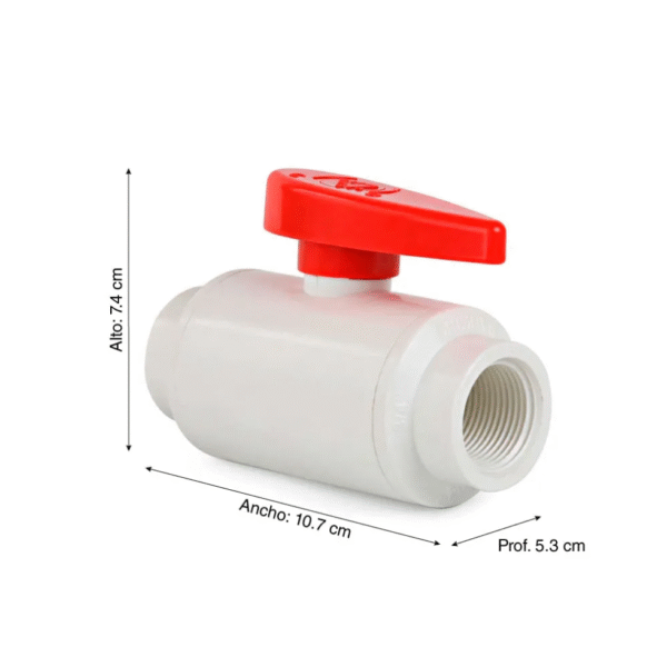VALVULA BOLA PVC 3/4 ROSCA CEA